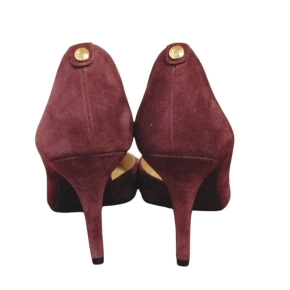 NEW Michael Kors Wine Colored Pumps Burgundy Stiletto Heels Size 9 - Picture 7 of 10